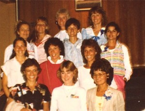 Pre-race celebration of pioneers in women's long distance running.