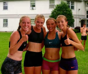 Swim Girls Thumbs-Up