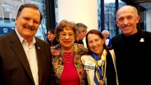 Guy Morse, former director, Gloria Ratti, BAA, Jack Fultz, with Jacqueline